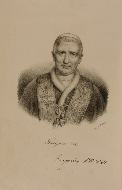 Pope Gregory XVI (1761-1846) by Francois Seraphin Delpech